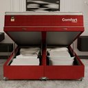 Ver imagem 6 de Cama Box Baú Queen + Colchão Comfort Class Pillow Top Vinho/suede Vinho