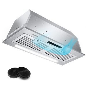 Coifa Embutida Amzchef 30" 900 Cfm com Controle de Gestos e 9 Velocidades