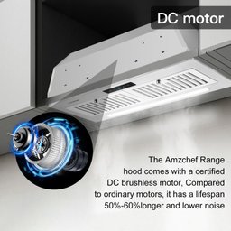 Coifa Embutida Amzchef 30" 900 Cfm com Controle de Gestos e 9 Velocidades - 5