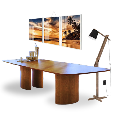 Ipanema: Mesa de Jantar Retangular em Freijó 198x122cm