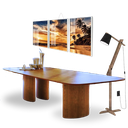 Ver imagem 1 de Ipanema: Mesa de Jantar Retangular em Freijó 198x122cm