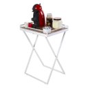 Ver imagem 2 de Mesinha Dobrável Para Canto do Café Com Bandeja Branca