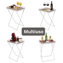 Ver imagem 4 de Mesinha Dobrável Para Canto do Café Com Bandeja Branca