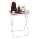 Ver imagem 1 de Mesinha Dobrável Para Canto do Café Com Bandeja Branca