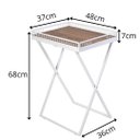 Ver imagem 5 de Mesinha Dobrável Para Canto do Café Com Bandeja Branca