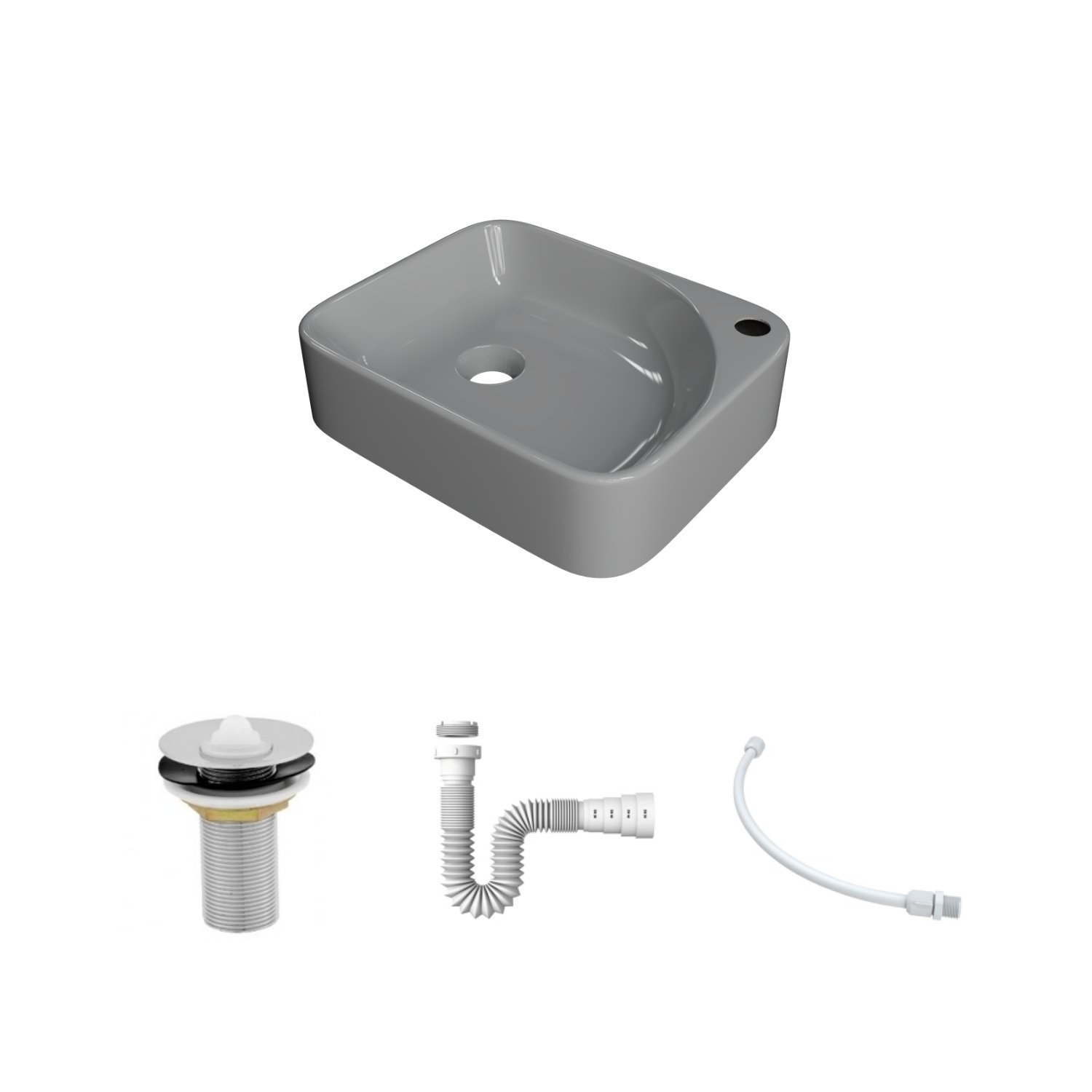 Kit Cuba Ro36 Cross com Válvula Metal e Sifão com Flexível - 3