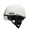 Capacete Coquinho Scooter Elétrica Bike Branco Viseira - 1