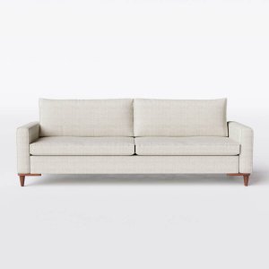 Sofá Living em Linho Claro Natural 2,00m Viena - Home Mobily