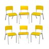 Kit 6 Cadeiras Iso Infantil Escolar e Creche - 2