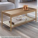 Ver imagem 2 de Mesa de Centro 93 Cm Pes Madeira Oslo 27961 Hanover Artesano