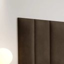 Ver imagem 3 de Painel Cabeceira Itália Box Casal 1,40cm - Suede Marrom