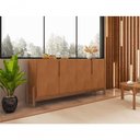 Ver imagem 1 de Buffet Lizz 170cm 4 Portas C- 6 Espaços Internos Cedro