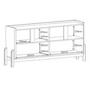 Ver imagem 3 de Buffet Lizz 170cm 4 Portas C- 6 Espaços Internos Cedro