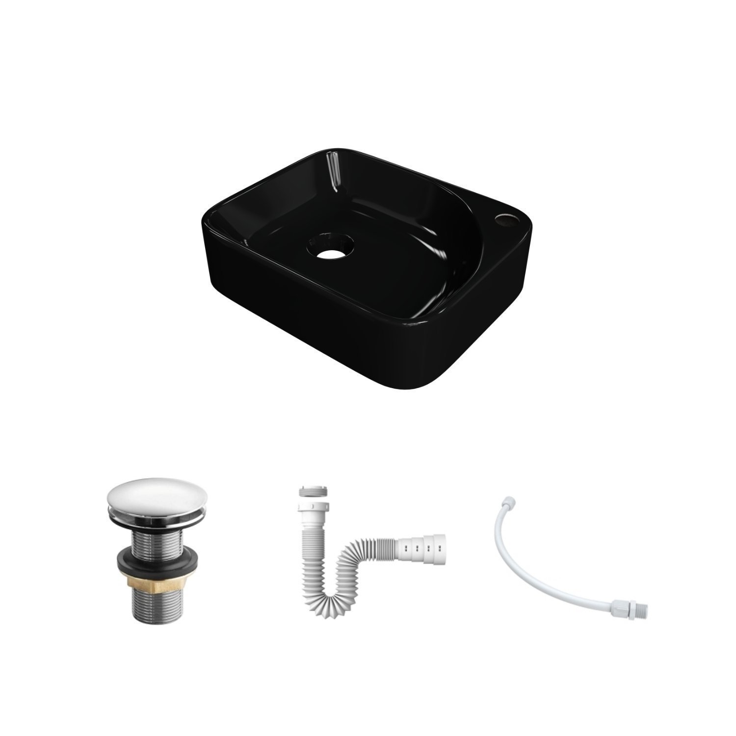 Kit Cuba Ro36 Cross com Válvula Click e Sifão e Flexível - 3