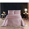Cobre Leito Casal 3 peças Colcha Cetim Charmouse Shine:Rosê - 5