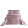 Cobre Leito Casal 3 peças Colcha Cetim Charmouse Shine:Rosê - 4