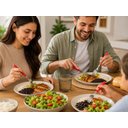 Ver imagem 2 de Talheres Conjunto de 42 Peças Vermelho com Inox New Caprese