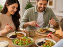 Ver imagem 2 de Talheres Conjunto de 42 Peças Vermelho com Inox New Caprese