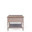 Ver imagem 7 de Mesa de Centro 2 Gavetas Tampo de Madeira Maciça Escovada Pés Torneados Louise