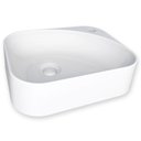 Ver imagem 1 de Cuba Para Banheiro 37x30 Mármore Sintético Libra Cozimax Branco
