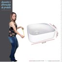 Ver imagem 4 de Cuba Para Banheiro 37x30 Mármore Sintético Libra Cozimax Branco