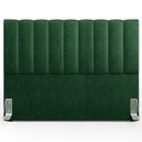 Ver imagem 4 de Kit Cabeceira Cama Box Casal King 195cm com Calçadeira Baú Dália W01 Couríssimo Verde Musgo -