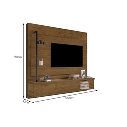 Painel Home Suspenso Estilo Industrial Galea Tv 55 Polegadas Luapa Móveis - 3