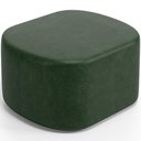 Ver imagem 2 de Kit 2 Puffs Decorativos Orgânico para Living Quarto 70cm Doha W01 Couríssimo Verde Musgo - Lyam
