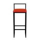 Ver imagem 4 de 4 Banquetas Bistro Industrial Assento Estofado:vermelho