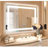 Espelho 70 X 50 Led 3 Tons Frio Neutro e Quente Banheiro Tecla Touch Luz Ajustavel Banheiro 70x50 - 5