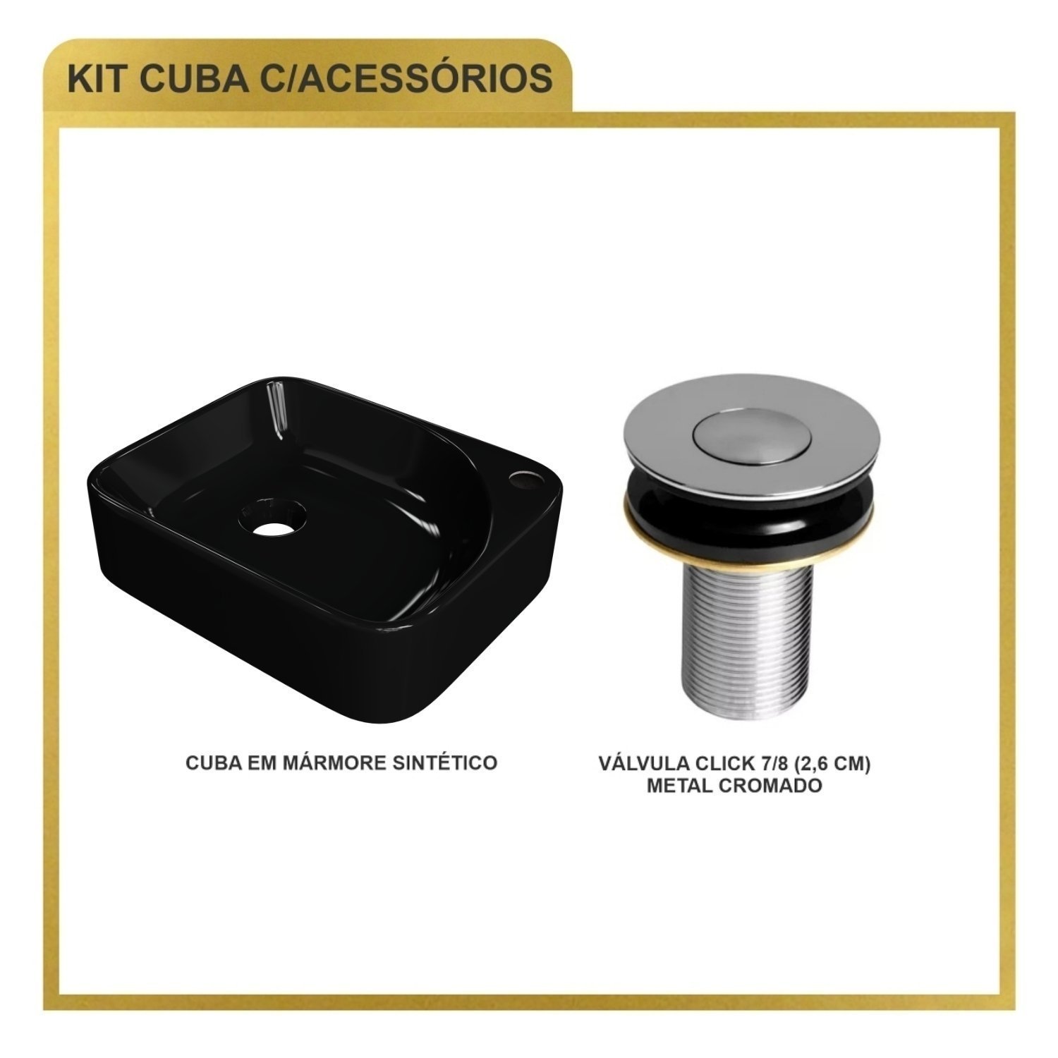 Kit Cuba Ro36 Cross com Válvula Botão - 7