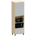 Ver imagem 1 de Paneleiro Cozinha Torre Quente 70cm Pierre Carvalho/cinza L01 - Mpozenato