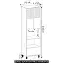 Ver imagem 4 de Paneleiro Cozinha Torre Quente 70cm Pierre Carvalho/cinza L01 - Mpozenato