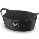 Ver imagem 1 de Kit 24 Cestos para Servir Batata Frita Porções Preto 28x12cm Restaurante Bar Lancheria Plus m Uz