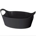 Ver imagem 4 de Kit 24 Cestos para Servir Batata Frita Porções Preto 28x12cm Restaurante Bar Lancheria Plus m Uz