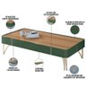 Mesa de Centro Decorativa Harmony B01 Verde Pistache Freijó - 5