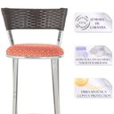 Ver imagem 3 de Kit Banqueta Bistro para Bar, Cozinha, Balcão em Alumínio e Fibra Tc Zanutto 6 Unidades Tabaco