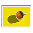 Ver imagem 2 de Quadro Para Cozinha Amarelo Café 33x24cm - com vidro:Madeira preta