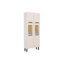 Ver imagem 1 de Paneleiro de Cozinha Origens 7039 6 Portas (2 Vidro) Branco/Areia - Bertolini