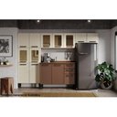 Ver imagem 4 de Paneleiro de Cozinha Origens 7039 6 Portas (2 Vidro) Branco/Areia - Bertolini