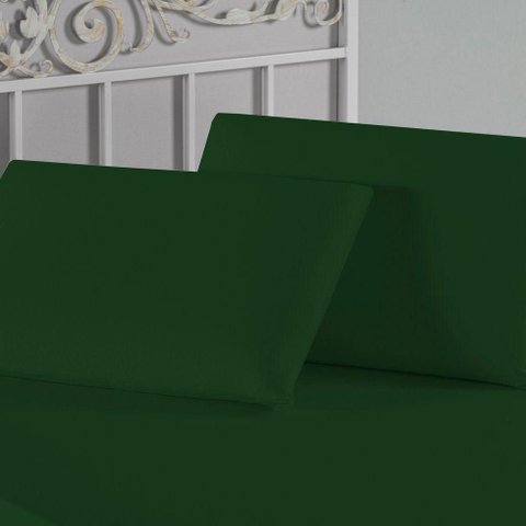 Kit Fronhas Nobre 2 Peças 50cm X 70cm Malha 100% Algodão - Verde-bandeira