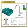 Kit Cuba Ro36 Cross com Torneira 1198 e Válvula Metal com Sifão e Flexível - 10