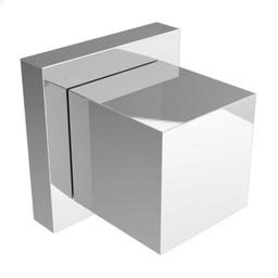 Kit 5 Acabamentos Registro Banheiro Quadrado Metal Preto Padrão Deca - 6