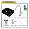 Kit Cuba Ro36 Cross com Torneira 1198 e Válvula Metal com Sifão e Flexível - 10