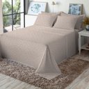 Ver imagem 2 de Jogo de Cama King Size Algodão 130 Fios 4 Peças Estampado