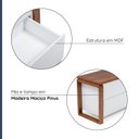 Ver mais imagens de Baú Sapateira em Madeira Maciça e Mdf Craft