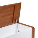 Ver imagem 5 de Baú Sapateira em Madeira Maciça e MDF Craft Branco/Garapa