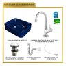 Kit Cuba Ro36 Cross com Torneira 1198 e Válvula Click com Sifão e Flexível - 10
