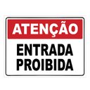 Ver imagem 1 de Placa De Sinalização Entrada Proibida 30x40cm TaColado 03 Unidades