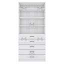 Ver imagem 3 de MÓDULO CLOSET GAVETEIRO PRATELEIRAS MDF A 2,00 M474.B (CASA) MUNDI MOVEIS